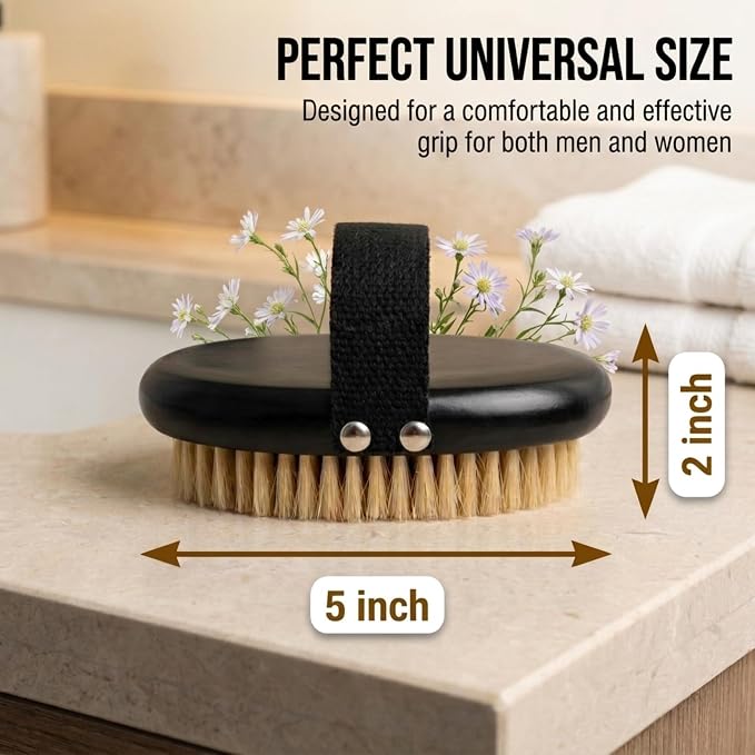 Serrento Dry Brush for Skin – Exfoliating Body Tool for Dry Brushing & - Image 6