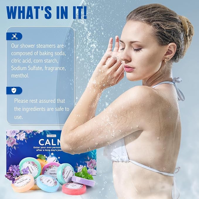 CalmNFiz Shower Steamers Aromatherapy 16 Pack – Gifts - Image 5