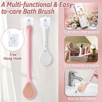 Back Scrubber for Shower, 19’’ Detachable Long Handle Shower Body Scrubber for - Image 6