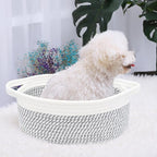 ABenkle Small Basket, Rope Room Shelf Storage Basket, Cat Dog Toys Basket Chest - Image 4
