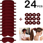 24Pcs Satin Eye Mask Silk Sleep Masks Silky Eyes Cover Blackout Blindfold - Image 2