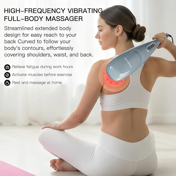 MEGAWISE Handheld Back Massager | Deep Tissue Percussion Massage - Image 4