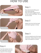 ROLSHOL 2 Pack Microfiber Hair Towel Wrap - Image 8