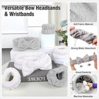 Spa Headbands for Women with Wristband Set: Facial Makeup Headbands for Girls & - Image 3