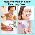 Yokilly Silicone Face Scrubber Exfoliator Brush, Manual Handheld Facial - Image 7
