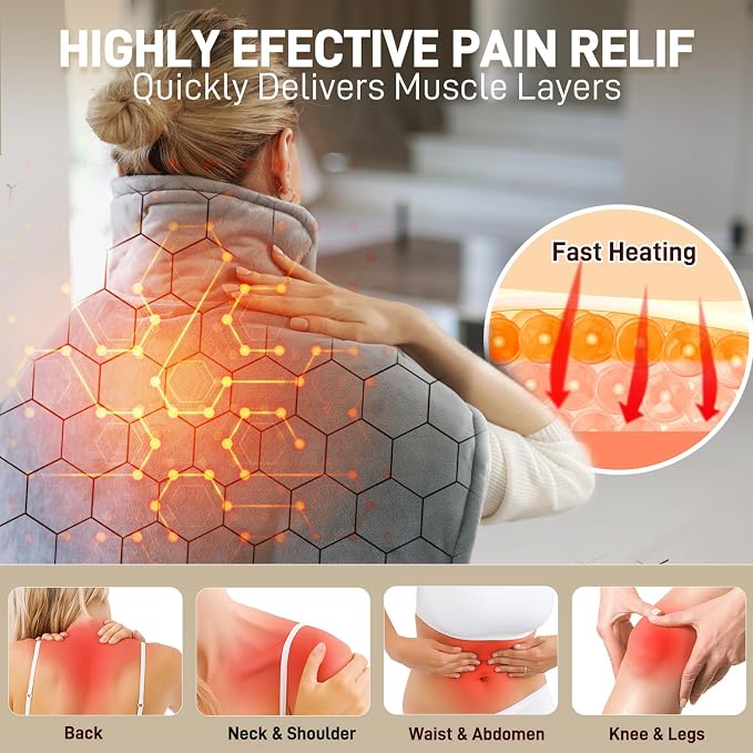 Heating Pad for Neck and Shoulders and Back - Image 2
