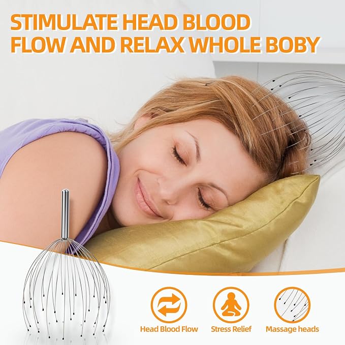 YEZY Head Massager 28 Fingers Head Scratcher Scalp Massager, Back Scratcher - Image 3