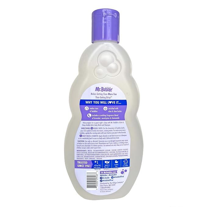 Mr. Bubble Calm and Sleep 3in1 Bubble Bath, Body Wash & Shampoo, 16 oz. - Image 4