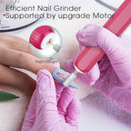 Professional Manicure Pedicure Kit -360° Light, Rechargeable Electric Nail Drill - Image 5