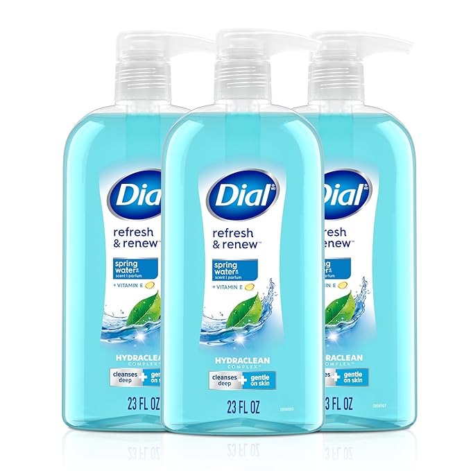 Dial Body Wash, Refresh & Renew Spring Water, 23 Fl Oz, Hydraclean Complex & by DialSoap