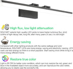 SOLFART Black Modern Bathroom Lights Over Mirror 31.5 inch Vanity Lighting Wall - Image 8
