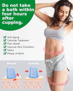 Silicone Cupping Therapy Sets, Anti Cellulite Cup Massager - Image 3