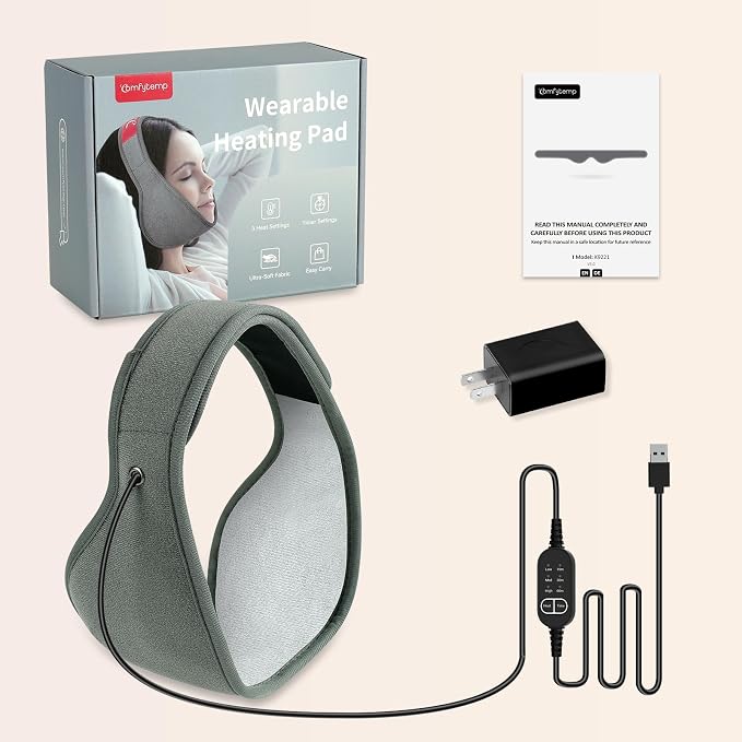 Comfytemp Face Heating Pad for TMJ Relief, Heated Face Mask - Image 6