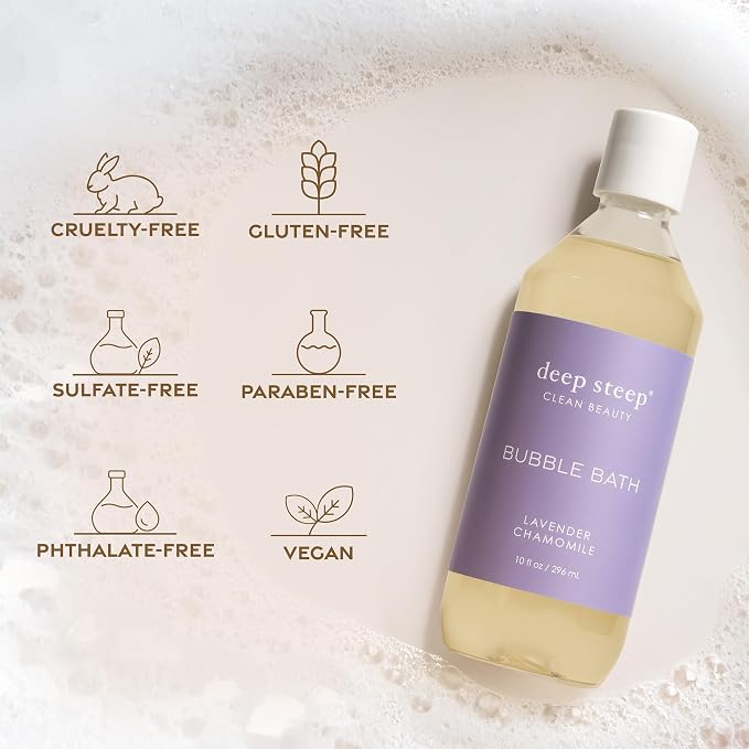 Deep Steep Bubble Bath, Fresh Lavender, 10 oz – Soothing Soak - Image 8