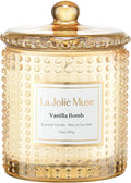 LA JOLIE MUSE Vanilla Bomb Candle –Vanilla, Lemon Zest & Patchouli | 10 oz by LaJol%C3%ADeMuse