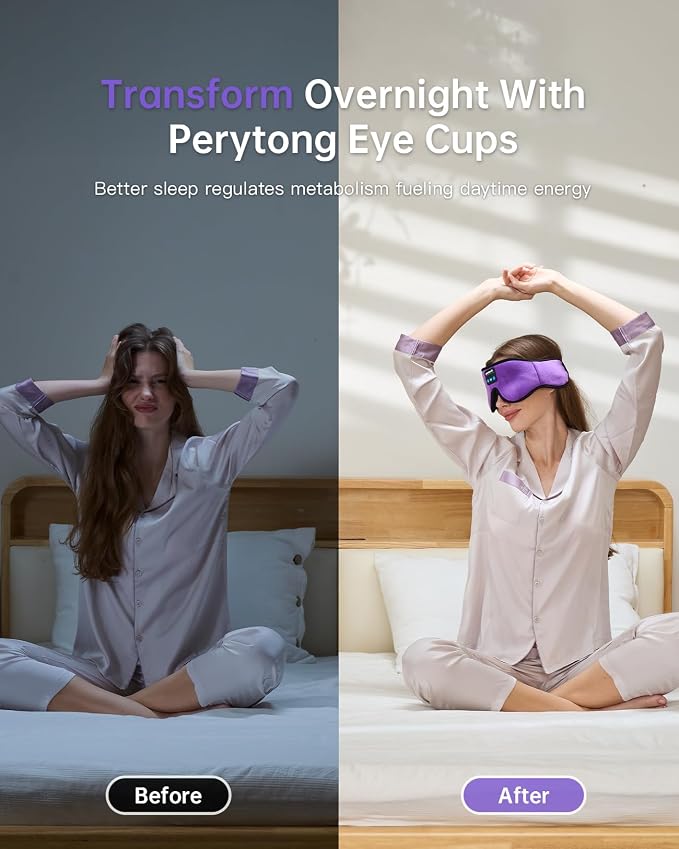 Sleep Mask with Bluetooth 5.4 Headphones, Wireless Music Sleep Eye Mask - Image 4