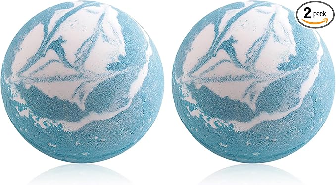 Blue Bath Bombs for Women Spa Gift Set by Fumgranth