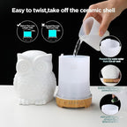 Owl Ceramic Aromatherapy Diffuser INRORANS 160ml Stone ultrasonic Cool Mist - Image 8