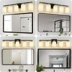 5-Light Bathroom Light Fixtures, Modern Vanity Lights, Living Room, E26 Base - Image 3