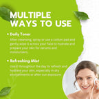 Green Tea Face Mist with Cucumber, Matcha Facial Toner Spray Hyaluronic Acid - Image 5