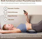 Electric Lumbar Traction Device, 20-Level Electrotherapy, 3-Level Vibration - Image 2