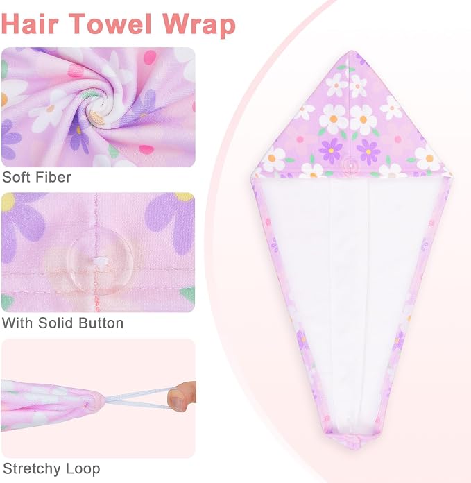 Unicorn Castle Microfiber Hair Towel - Image 4