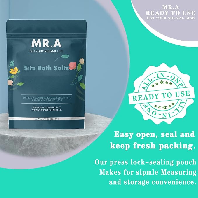 1.7 lbs Sitz Bath for Hemorrhoids, Premium Grade 23 Ingredients, Advanced - Image 4