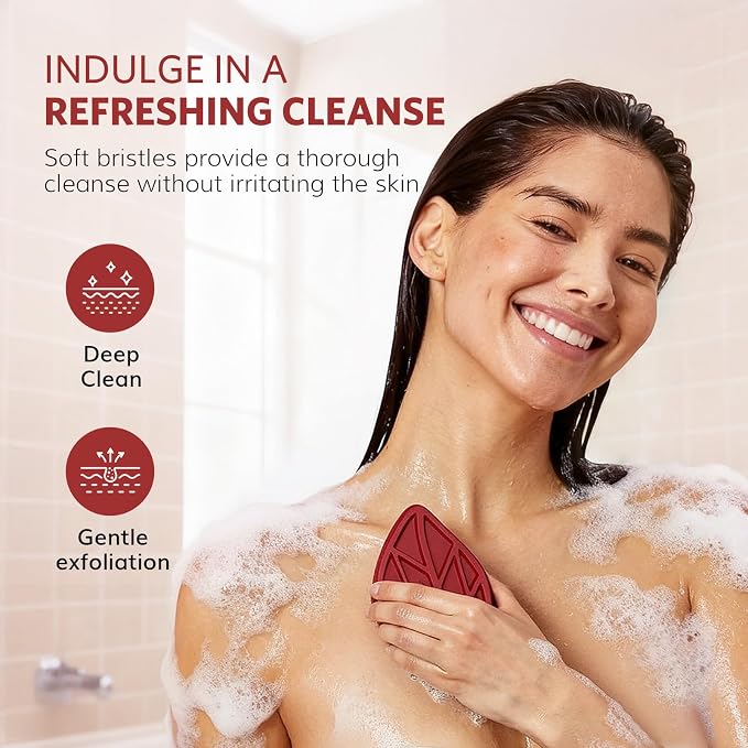 Sndyi Silicone Body Scrubber, Gentle Exfoliating Body Scrubber - Image 3