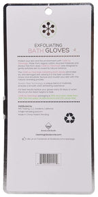 CleanLogic Exfoliating Bath and Shower Gloves, Certified Organic, 1 Pair - Image 3