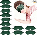 12PACK Silky Sleep Masks Satin Eye Mask Silk Eyes Cover by WJingYiJia