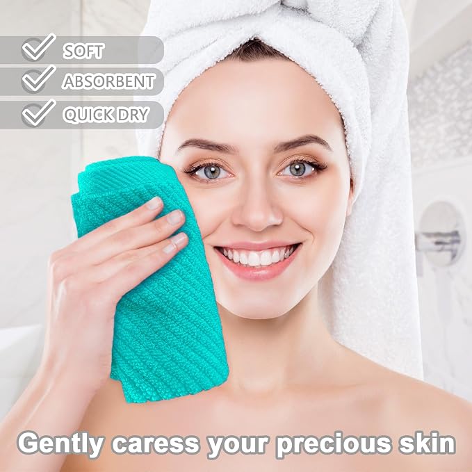 Turquoise Washcloths - Image 4