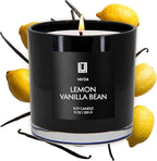 Lulu Candles | Lemon & Vanilla Bean | Luxury Scented Soy Jar Candle | Hand by LULUCANDLES