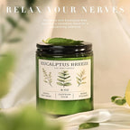 Eucalyptus & Mint Candles for Home Scented, 40 Hours Burn Soy Candle Gift for - Image 2