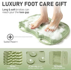 XL Shower Foot Scrubber Mat, Silicone Feet Massage Cleaner Dead Skin Toes Clean - Image 3