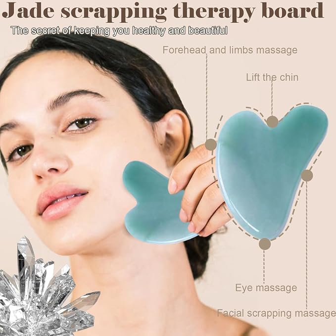 Jade roller and gua sha, facial roller, women's skincare tool, self-care gift - Image 5