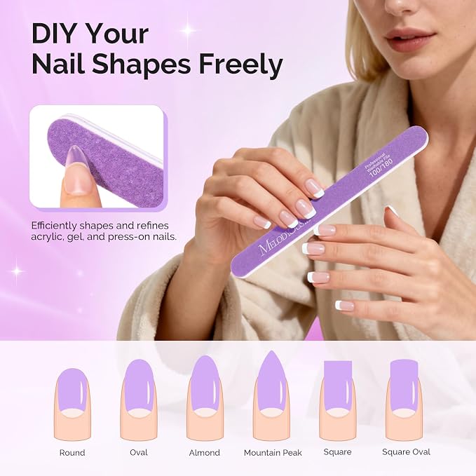 MelodySusie Nail File Kit, Professional Nail Art Manicure Pedicure Supplies - Image 4