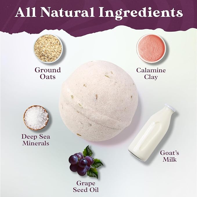 Purple Canyon Glowing Goat Natural Bath Bombs | Skin Moisturizing Goat Milk - Image 4