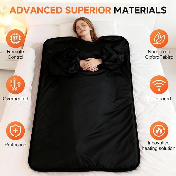 Bitlyle Sauna Blanket with Arm Sleeves - Image 8
