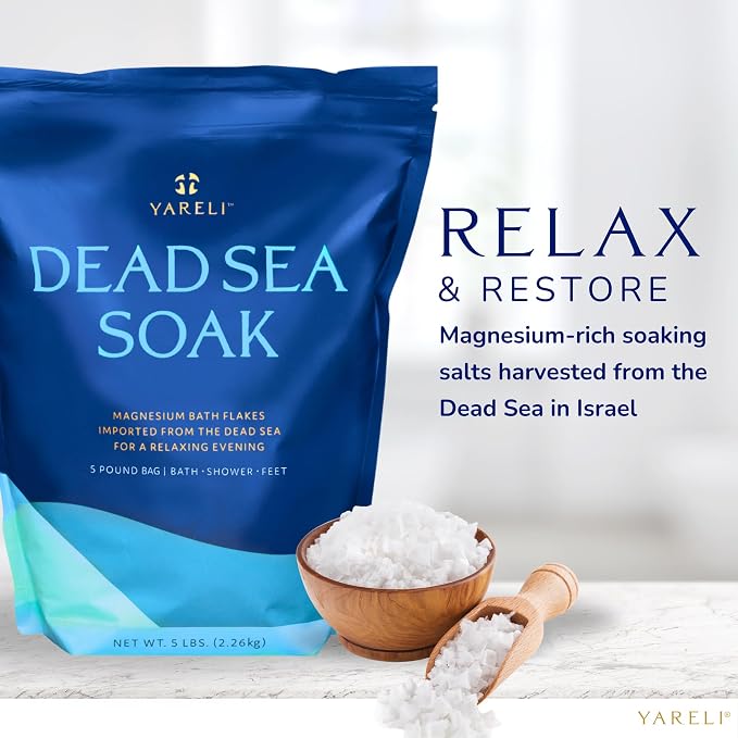 Yareli Magnesium Flakes, Dead Sea Bath and Foot Soak, Alternative to Epsom Salt - Image 5