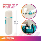 Rolyan Mini Massager with Battery, Handheld Compact Massager with - Image 2