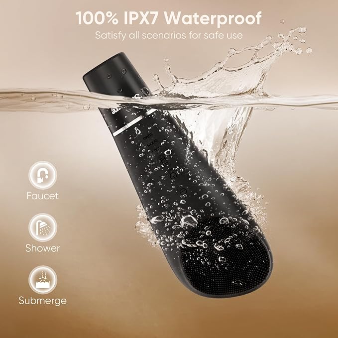 Silicone Face Scrubber Blackhead Scraper Rechargeable 2-in-1 Facial Cleansing - Image 6