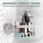 Veken Shower Caddy 3-Pack, Advanced Rustproof Design, No Drilling Adhesive - Image 2