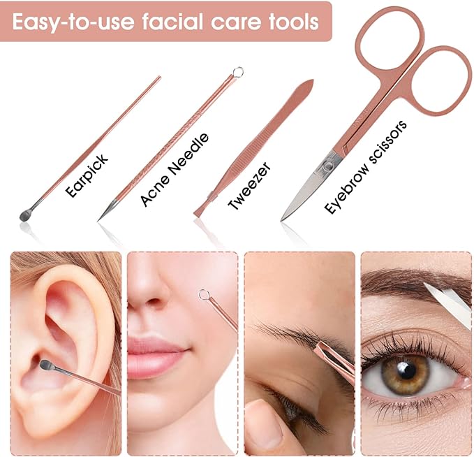 Nail Clippers and Beauty Tool Portable Set Manicure Set 12 in 1, - Image 4