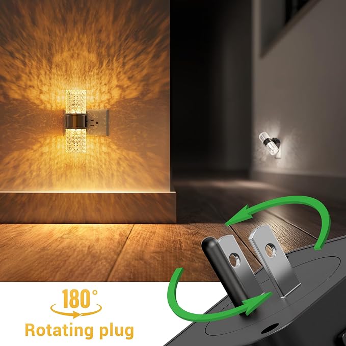 L LOHAS LED Night Light, Modern Night Lights Plug into Wall, Amber-3000K-5000K - Image 5