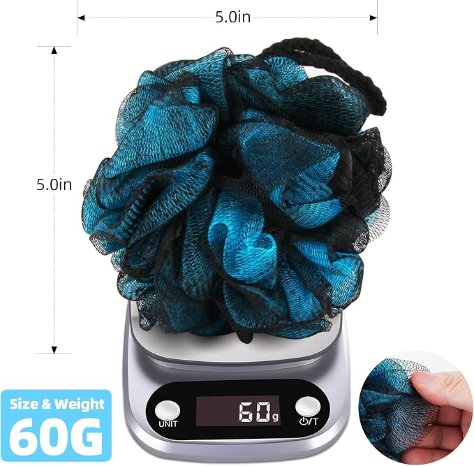 Chuya 60g Bath Loofahs Sponges, Shower Sponge Loofah Body Scrubber Balls - Image 2