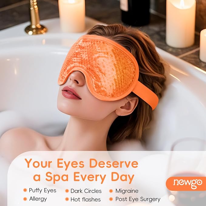 NEWGO Cooling Eye Mask for Puffy Eyes, Cold Eye Mask Eye Ice Pack for After - Image 2