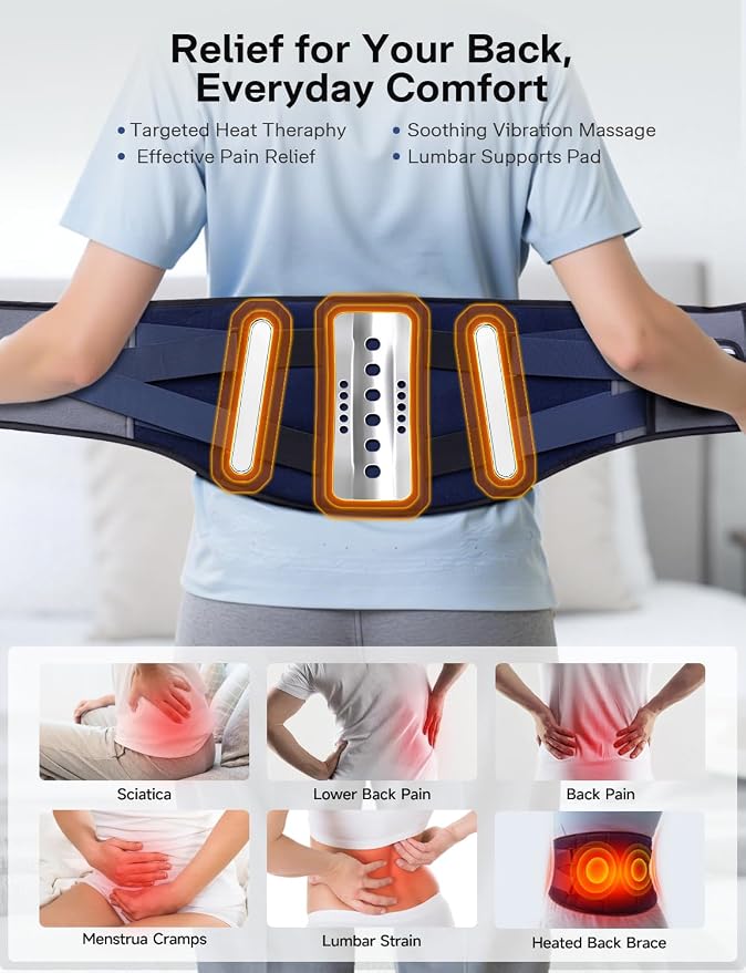 Cordless Heating Pad with Massager - Image 5