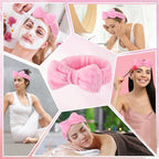 25 Pcs Pink Spa Headband Bulk Pink Makeup Headbands - Image 3