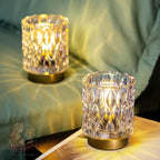 Battery Operated Table Lamps Timer, Mini Crystal Lamp - Image 2