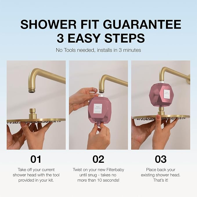 Filterbaby Diamond Shower Filter, IAPMO Certified to NSF177 Standard, Expert - Image 6